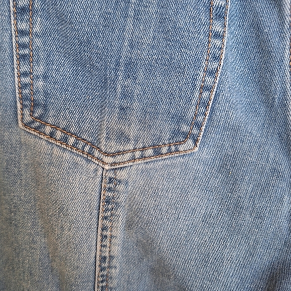 Mele N Pele Jeans Junior SZ01 Back Seam Spliit Hem 5 Pocket Style Zip Good Shape - Picture 6 of 9